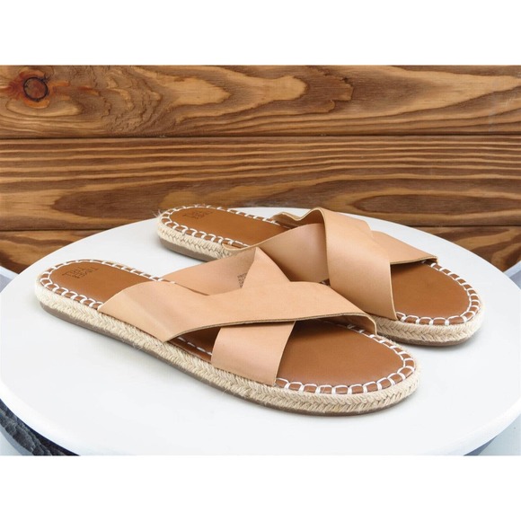 Time And Tru Size‎ 10 M Women Sandal Slide Beige Synthetic - Picture 4 of 10